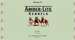 Desktop Screenshot of amberlitekennels.com
